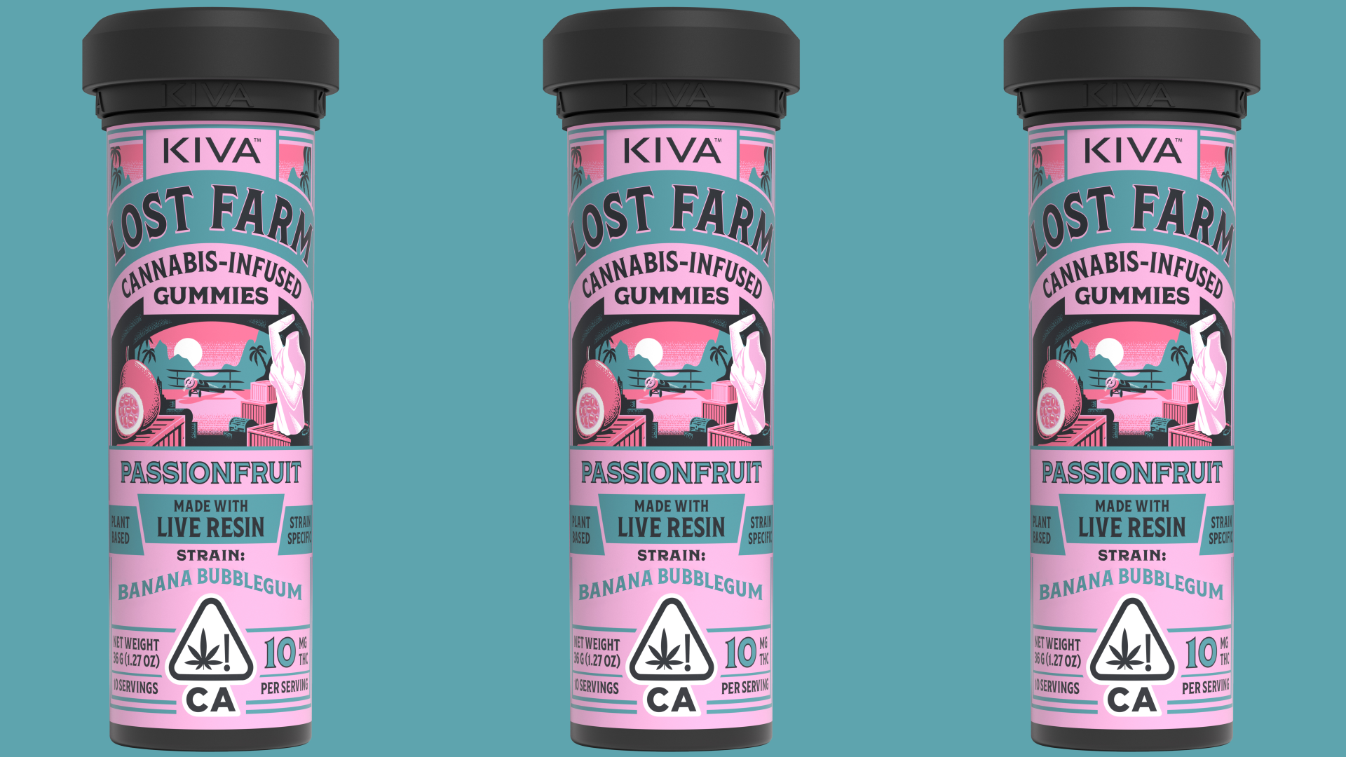 Passionfruit Banana Bubblegum Live Resin Gummies