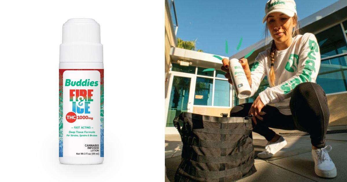THC Rich Fire & Ice Roll-On Topical - Buddies