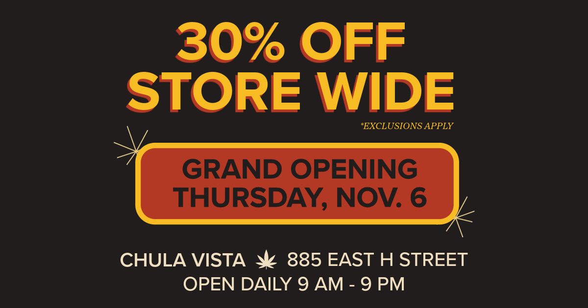 Puff-N-Dash Chula Vista Grand Opening: Thursday, November 2, 2025