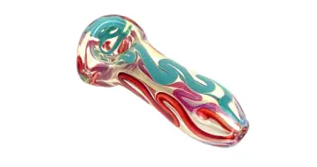 27B Red/Teal Cane Pipe