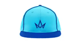 Bright Blue Hat Blue Crown Logo
