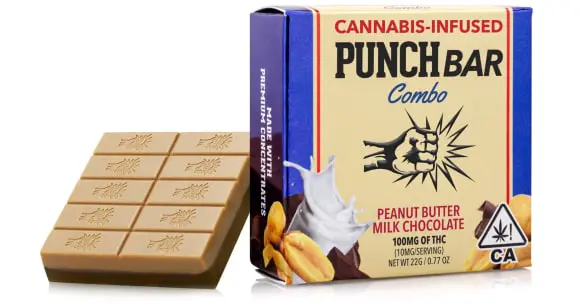 Punch Edibles - Peanut Butter Milk Chocolate Bar - 100mg