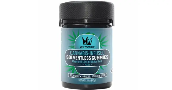 West Coast Cure - Cloudberry Solventless Vegan Hash Gummies - 100mg 
