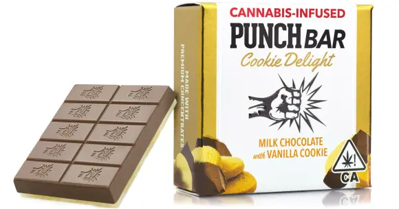 Punch Edibles - Solventless Milk Chocolate Caramel with Vanilla Cookie - 100mg