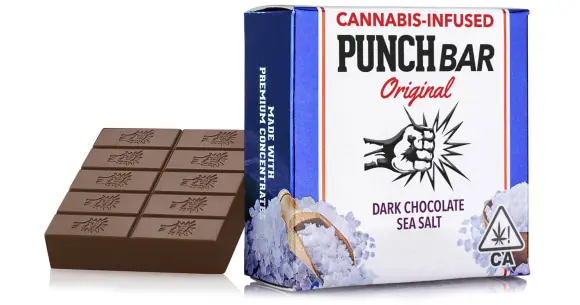 Punch Edibles - Dark Chocolate Sea Salt Bar - 100mg