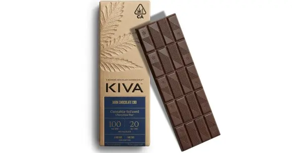 Kiva - 1:5 Dark Chocolate Bar - 120mg