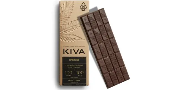 Kiva - 1:1 Espresso Dark Chocolate Bar - 200mg