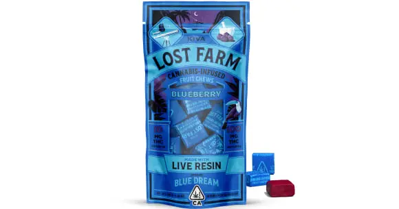 Lost Farm - Blueberry Blue Dream Live Resin Fruit Chews - 100mg
