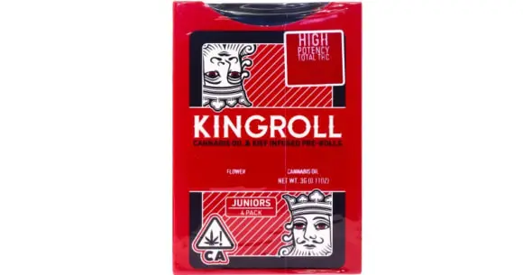 Kingroll - White Rhino x Cannalope Kush Infused Pre-Roll Pack - 4ct