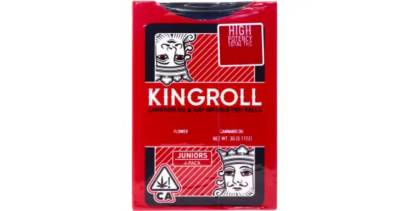Kingroll - Northern Lights x Blackberry Kush Infused Pre-Roll Pack - 4ct
