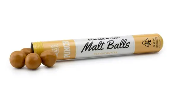 Punch Edibles - Peanut Butter Malt Balls - 100mg