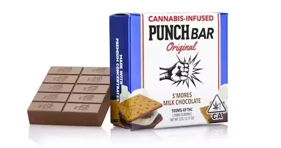 Punch Edibles - S'mores Milk Chocolate Bar - 100mg