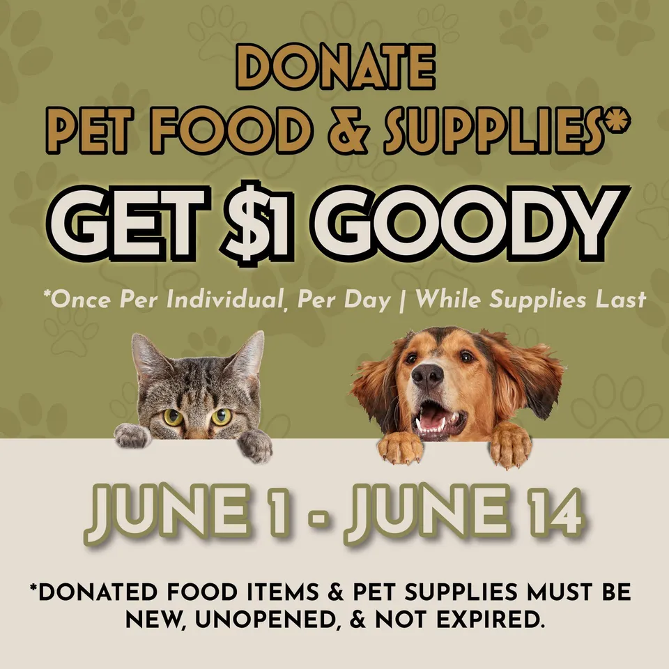 Pet Food and Supply Drive: June 1-14, 2026 — featured image