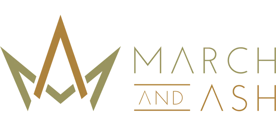 March and Ash — original crown and wordmark